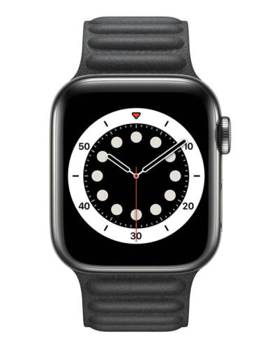Apple Watch - Lederarmband Magnet in Schwarz