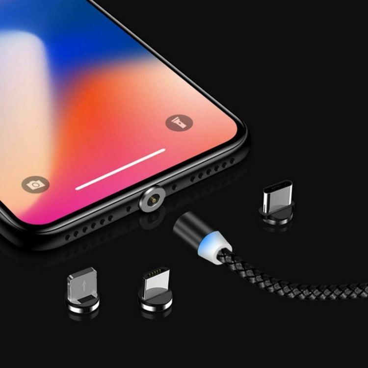 Magnet Ladekabel mit USB-C & Micro USB & Lightning in Gold