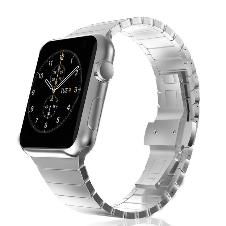 Apple Watch - Premium Edelstahl Gliederarmband in Silber