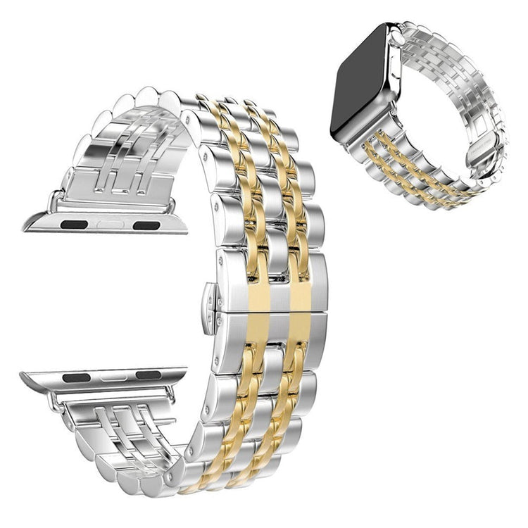 Apple Watch - Edelstahl Gliederarmband in Gold / Silber