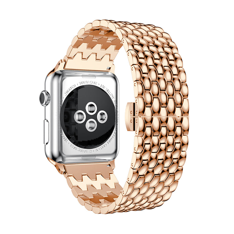 Apple Watch - Edelstahl Gliederarmband in Rosegold