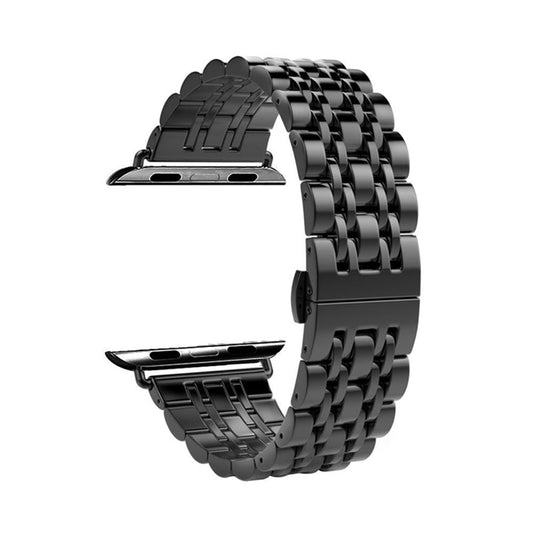 Apple Watch - Edelstahl Gliederarmband in Schwarz