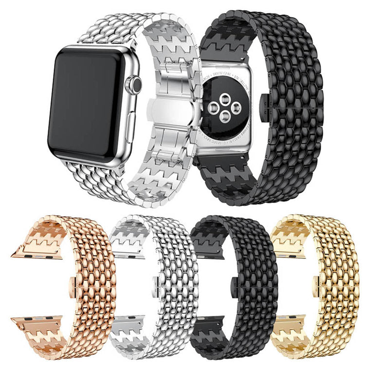 Apple Watch - Edelstahl Gliederarmband in Silber