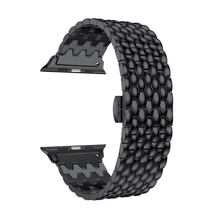 Apple Watch - Edelstahl Gliederarmband in Schwarz