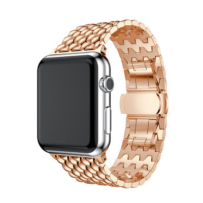 Apple Watch - Edelstahl Gliederarmband in Rosegold