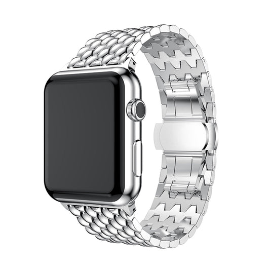 Apple Watch - Edelstahl Gliederarmband in Silber