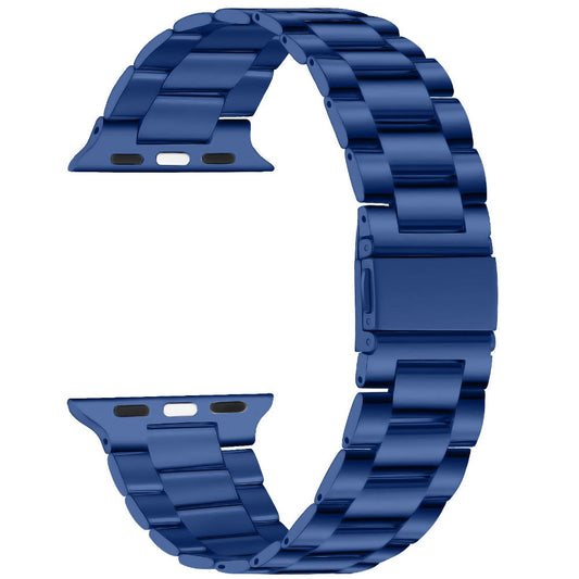 Apple Watch - Edelstahl Gliederarmband in Blau