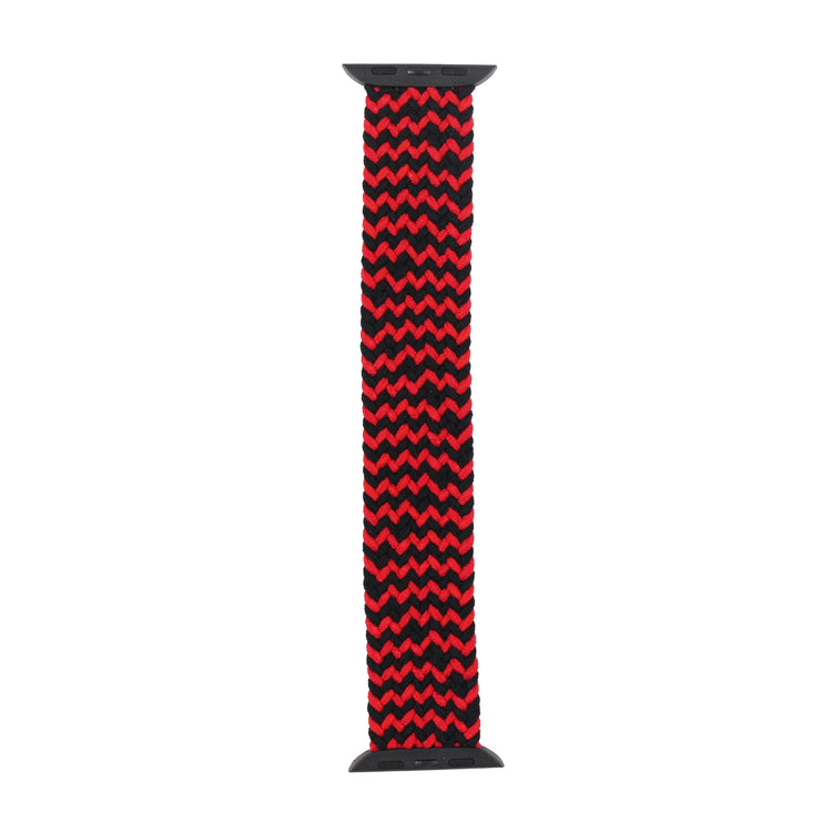 Apple Watch - Geflochtenes Loop Armband in Schwarz / Rot