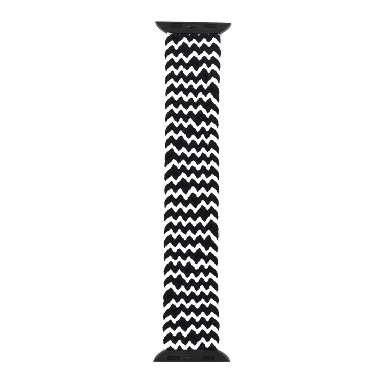 Apple Watch - Geflochtenes Loop Armband in Schwarz / Weiß