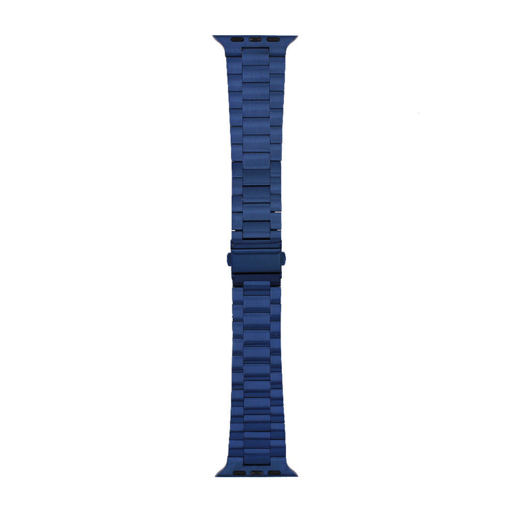 Apple Watch - Edelstahl Gliederarmband in Blau