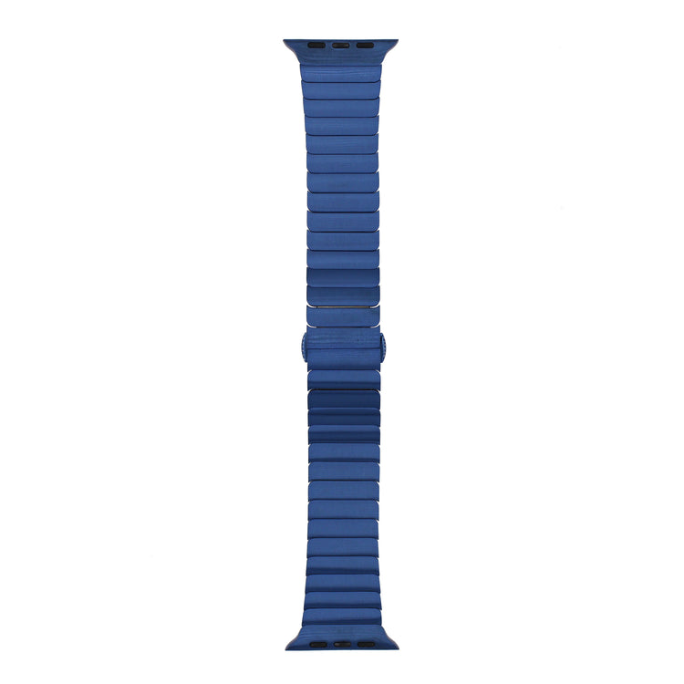 Apple Watch - Premium Edelstahl Gliederarmband in Blau