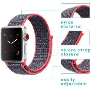 Apple Watch - Sport Loop Armband in Magenta Schwarz