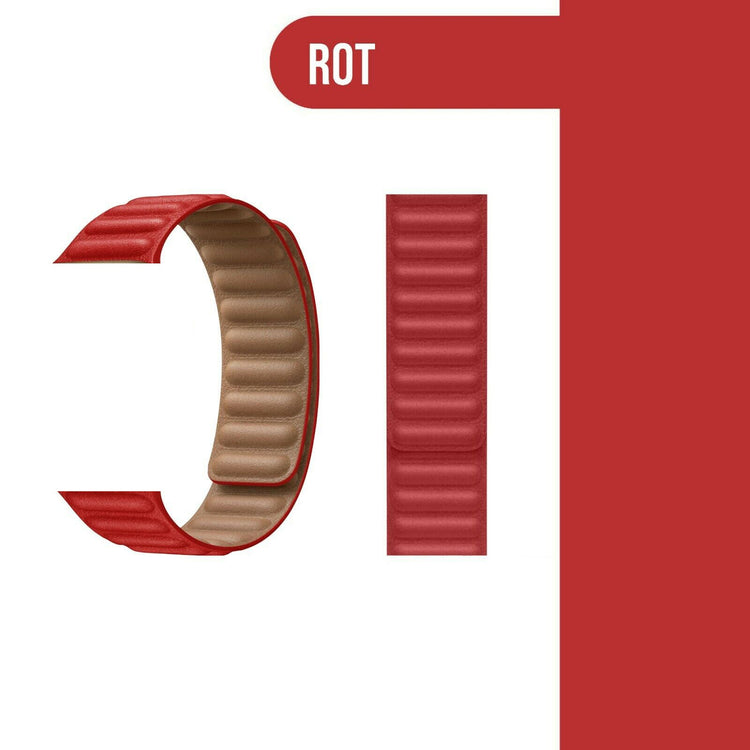 Apple Watch - Lederarmband Magnetverschluss in Rot