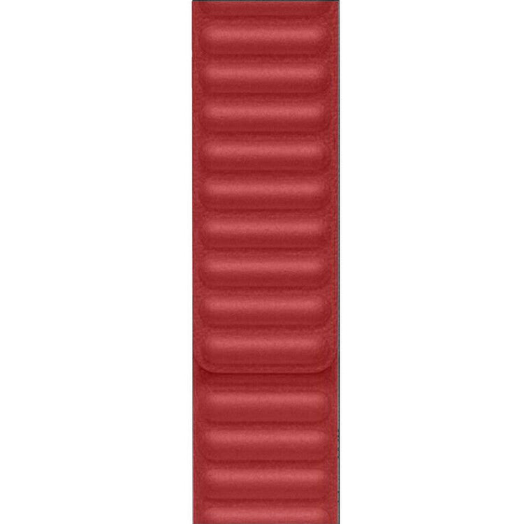 Apple Watch - Lederarmband Magnetverschluss in Rot