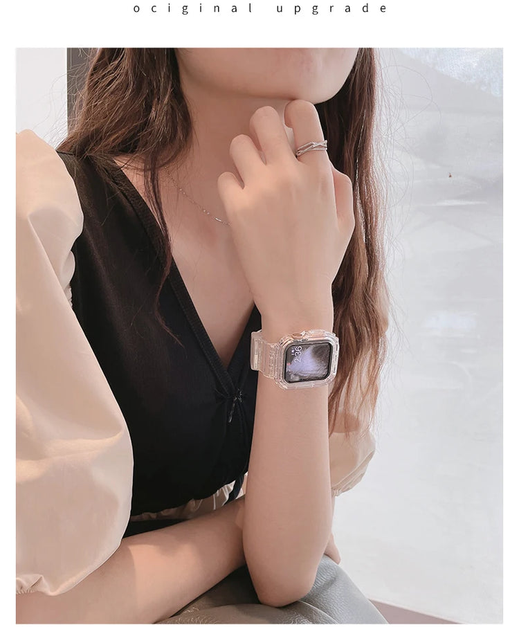 Apple Watch - Silikon Clear Armband