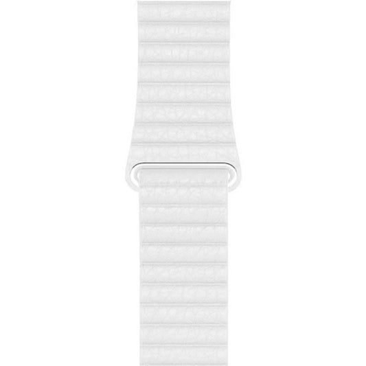 Apple Watch - Kunstleder Armband Magnetverschluss in Weiß