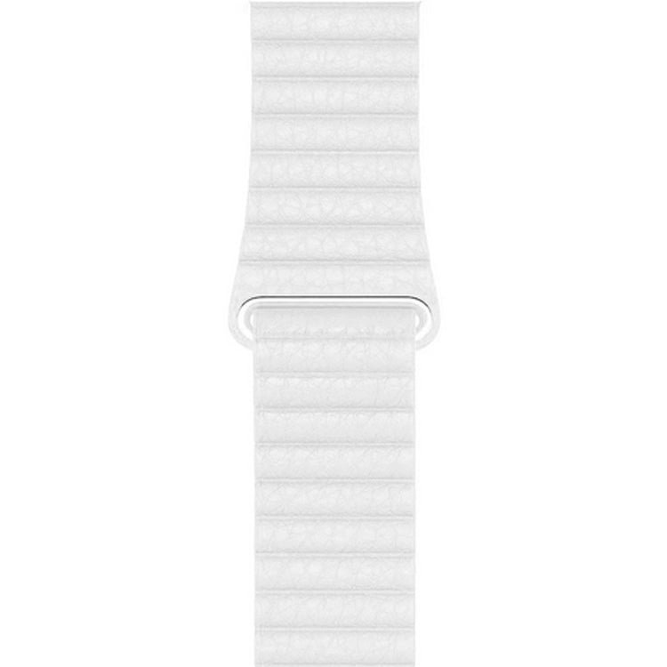 Apple Watch - Lederarmband Magnetverschluss in Weiß