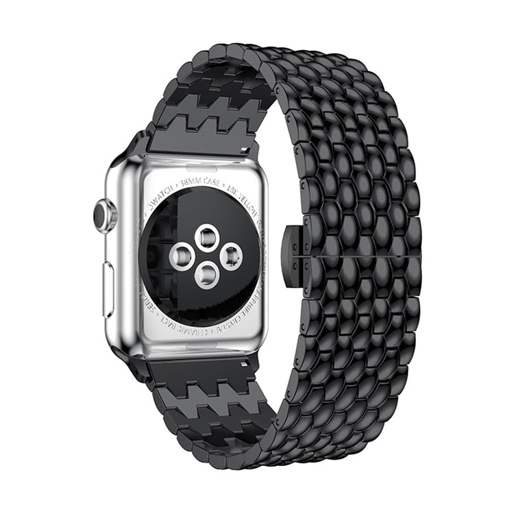 Apple Watch - Edelstahl Gliederarmband in Schwarz