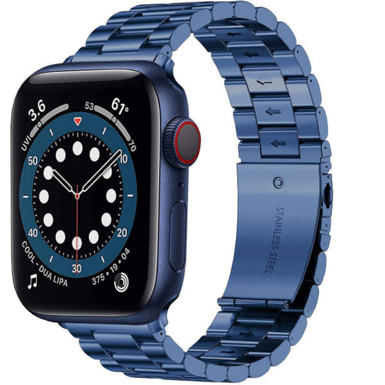Apple Watch - Edelstahl Gliederarmband in Blau
