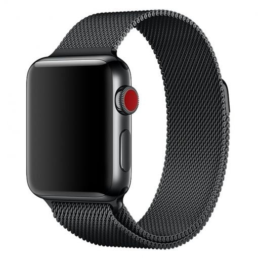 Apple Watch - Milanese Mesh Armband in Schwarz