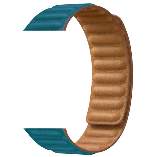 Apple Watch - Kunstleder Armband Magnetverschluss in Azurblau