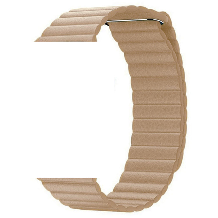 Apple Watch - Lederarmband Magnetverschluss in Beige