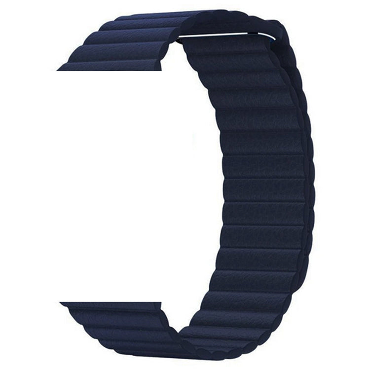 Apple Watch - Lederarmband Magnetverschluss in Blau