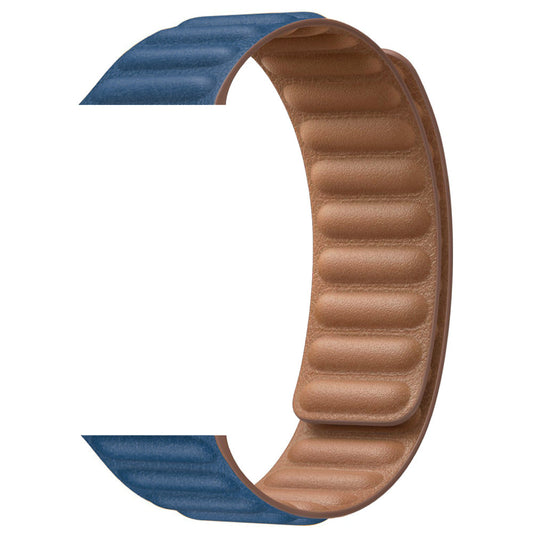 Apple Watch - Kunstleder Armband Magnetverschluss in Blau