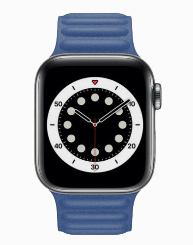 Apple Watch - Lederarmband Magnetverschluss in Blau