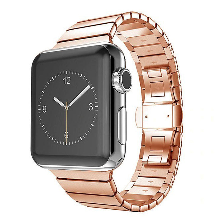 Apple Watch - Premium Edelstahl Gliederarmband in Roségold
