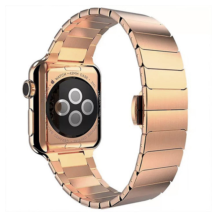 Apple Watch - Premium Edelstahl Gliederarmband in Roségold