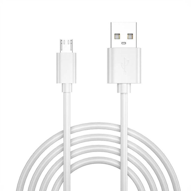 Ladekabel mit Micro USB & USB-A in Weiß