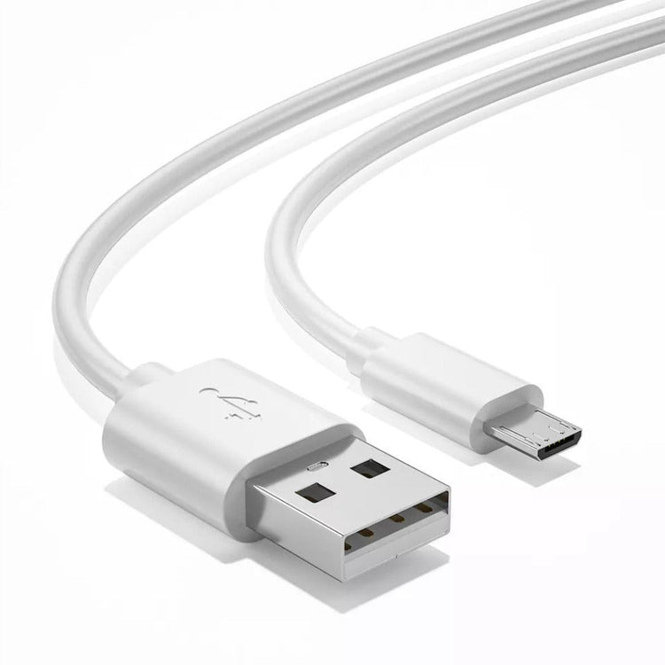 Ladekabel mit Micro USB & USB-A in Weiß