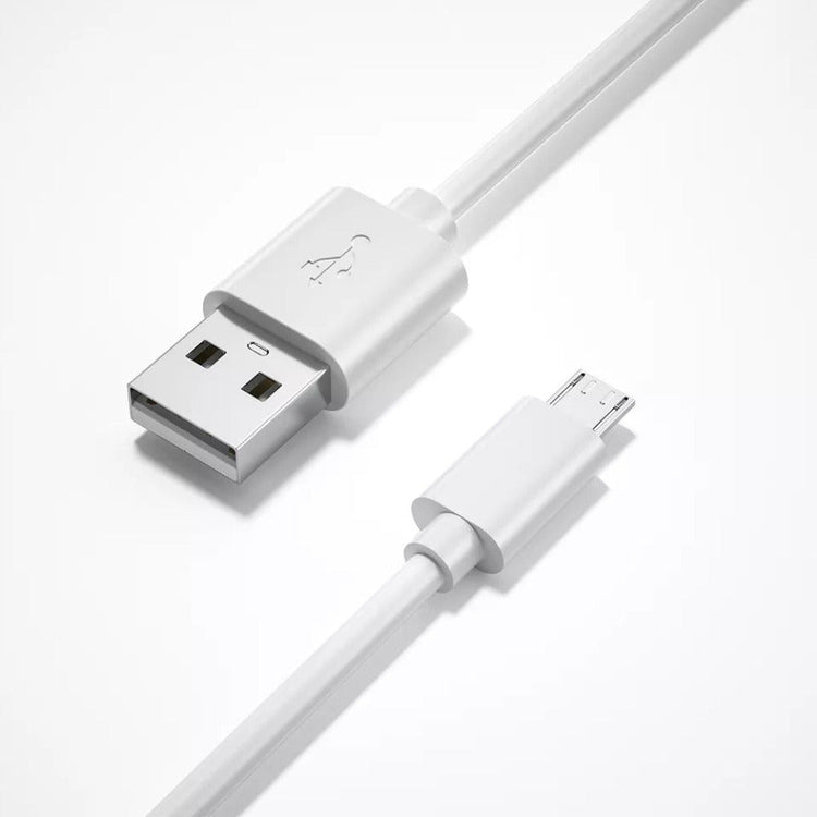 Ladekabel mit Micro USB & USB-A in Weiß