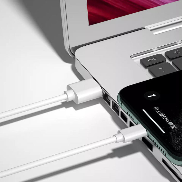 Ladekabel mit Micro USB & USB-A in Weiß