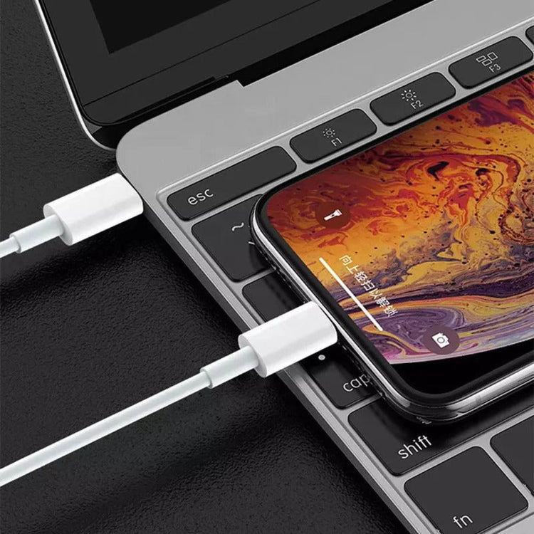 Ladekabel mit Lightning & USB-C in Weiß