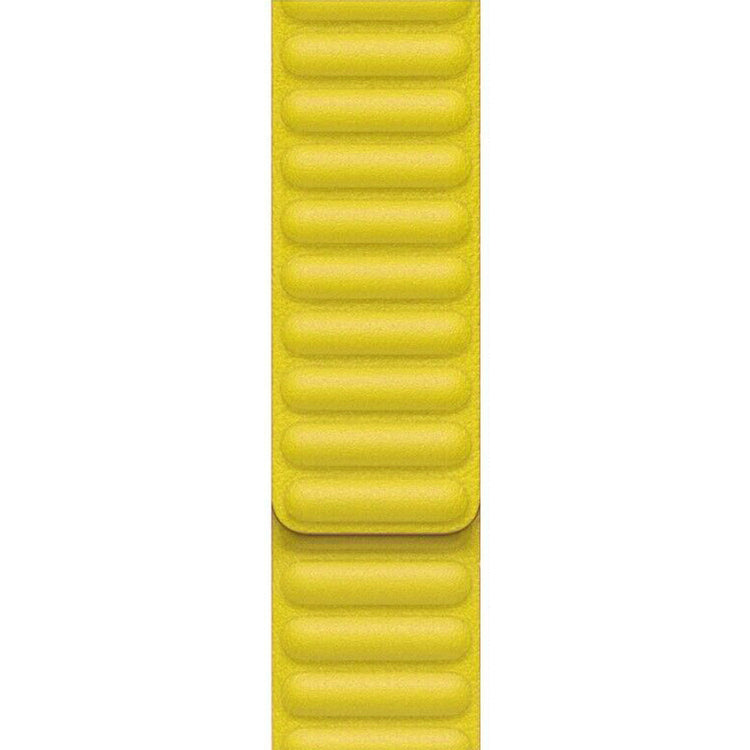 Apple Watch - Kunstleder Armband Magnetverschluss in Gelb