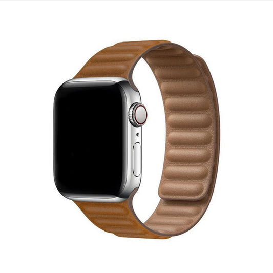 Apple Watch - Kunstleder Armband Magnetverschluss in Braun