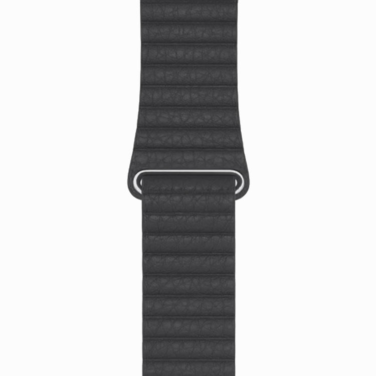 Apple Watch - Kunstleder Armband Magnetverschluss in Grau