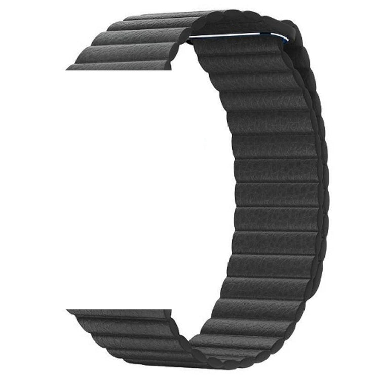 Apple Watch - Kunstleder Armband Magnetverschluss in Grau
