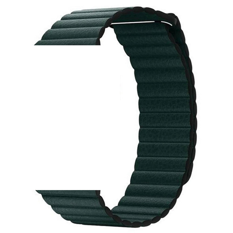 Apple Watch - Kunstleder Armband Magnetverschluss in Grün