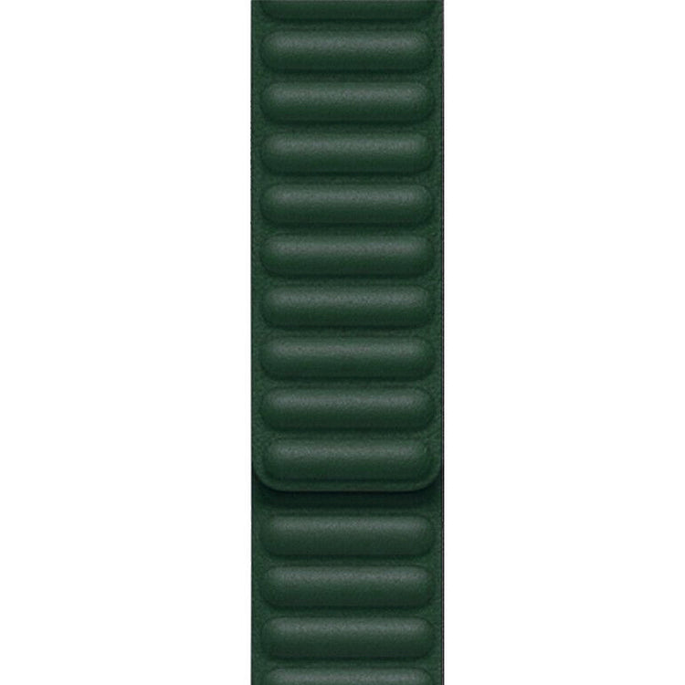 Apple Watch - Lederarmband Magnetverschluss in Dunkelgrün