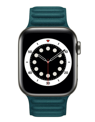 Apple Watch - Kunstleder Armband Magnetverschluss in Türkis