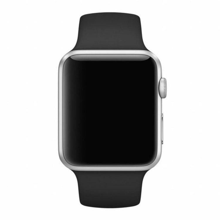 Apple Watch - Silikon Sportarmband in Schwarz