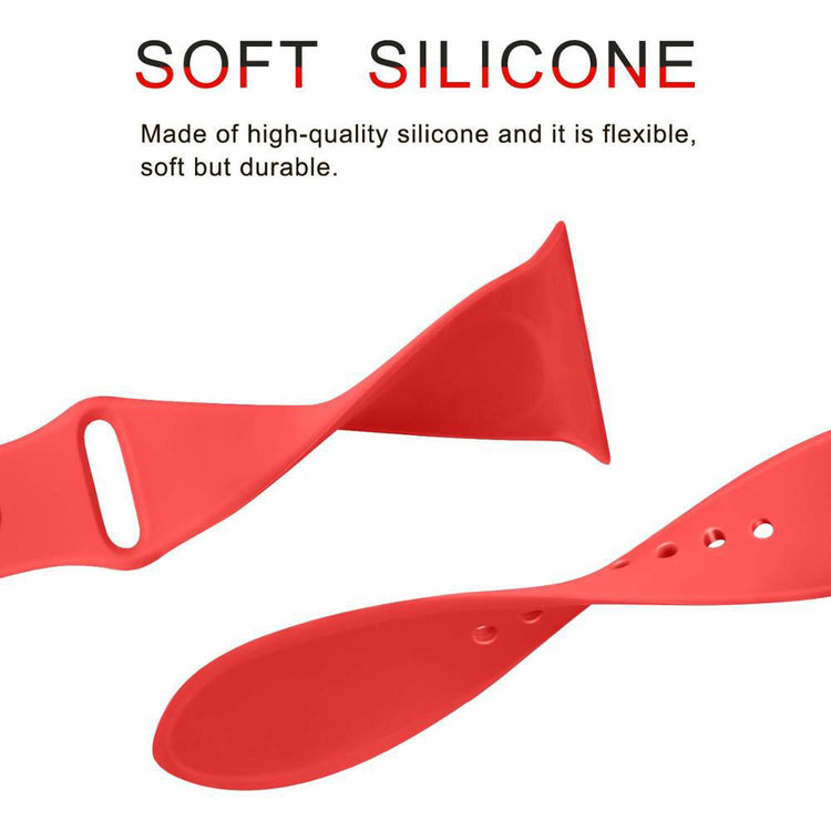Apple Watch - Silikon Sportarmband in Altrosa