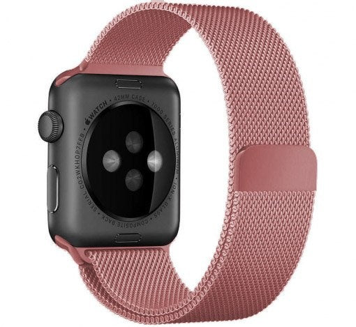 Apple Watch - Milanese Mesh Armband in Rosé