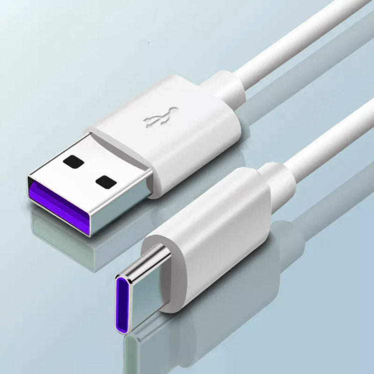 Ladekabel mit USB-C & USB-A in Weiß