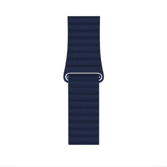 Apple Watch - Kunstleder Armband Magnetverschluss in Blau