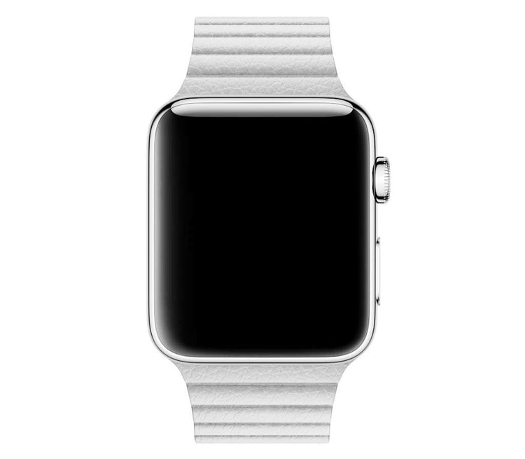 Apple Watch - Lederarmband Magnetverschluss in Weiß