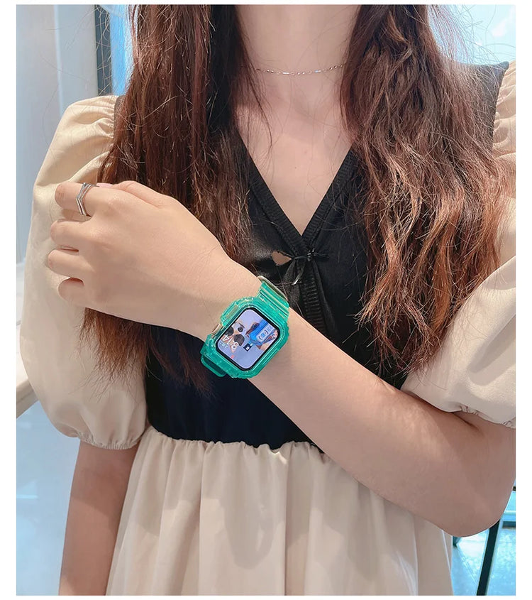 Apple Watch - Silikon Clear Armband